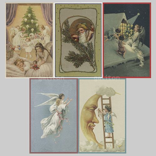 【xmas限定販売】 クリスマスポストカード5枚組G