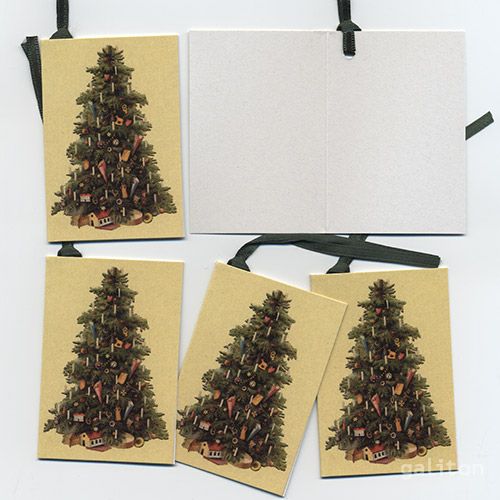【xmas限定販売】 クリスマスメッセージタグ 5枚組A