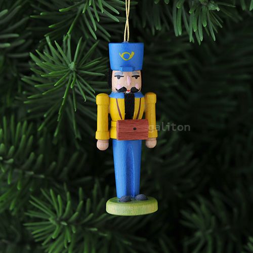 【xmas限定販売】《クリスマスオーナメント》 ミニくるみ割り 郵便配達夫