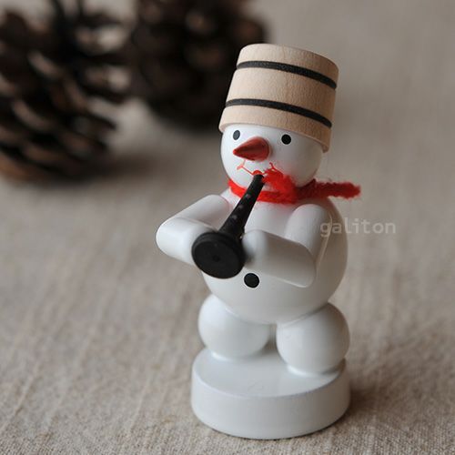 【xmas限定販売】 《ミニチュア》 雪だるまの楽団 クラリネット