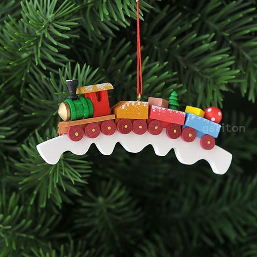 【xmas限定販売】《クリスマスオーナメント》 クリスティアンウルブリヒト Christian Ulbricht 雪道の汽車