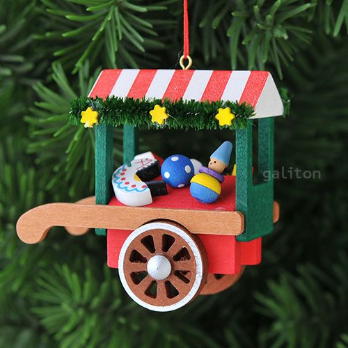 【xmas限定販売】《クリスマスオーナメント》 クリスティアンウルブリヒト Christian Ulbricht クリスマスの屋台 おもちゃ