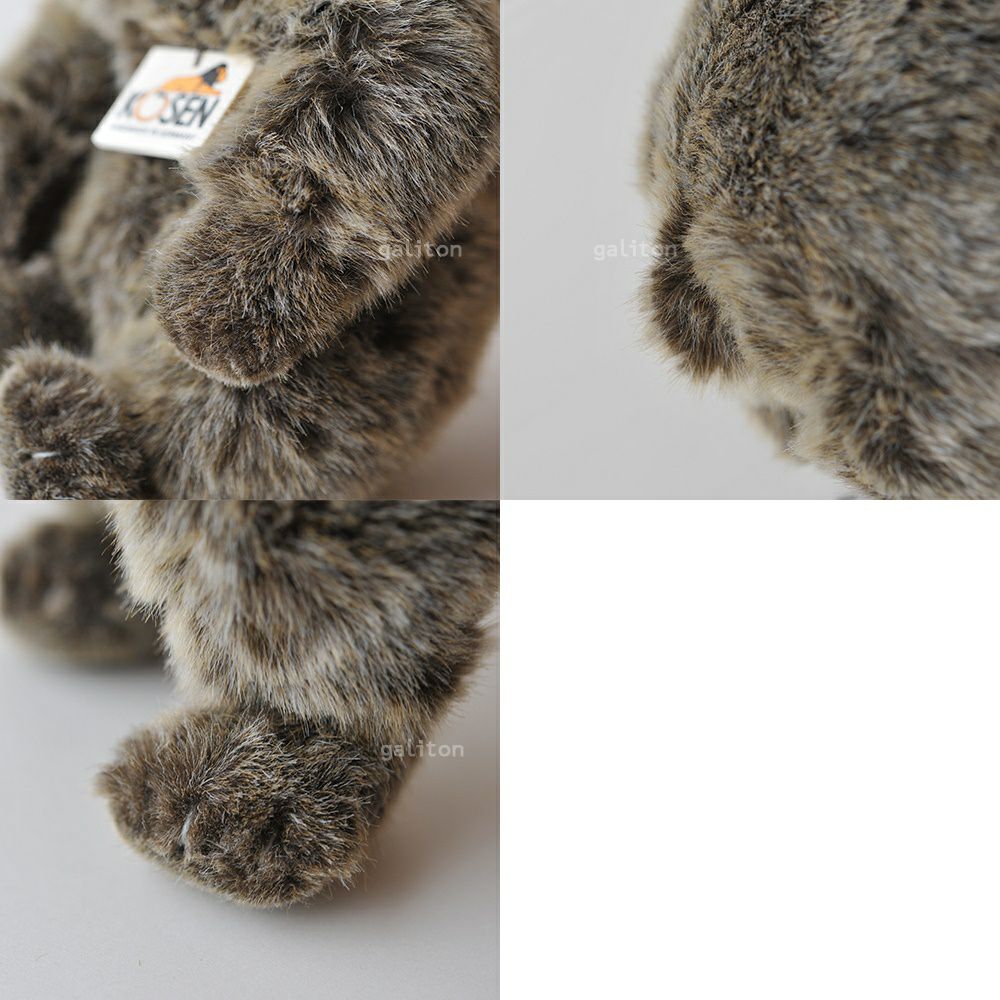 ケーセン Koesen ぬいぐるみ ソフトベア グリズリー（小） GRIZZLY