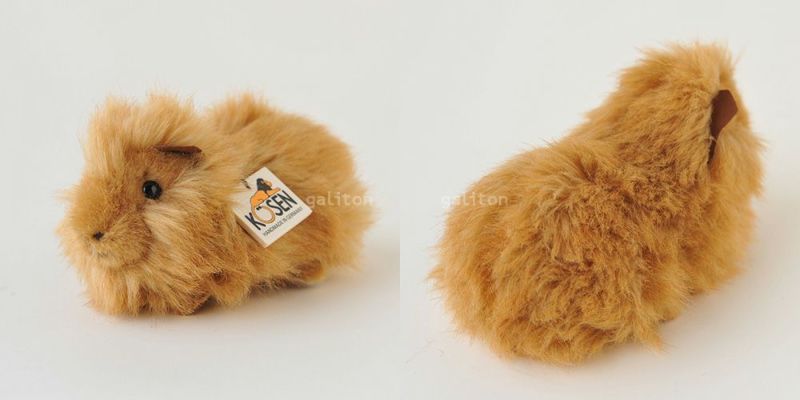 ケーセン Koesen ぬいぐるみ モルモット 薄茶 GUINEA PIG