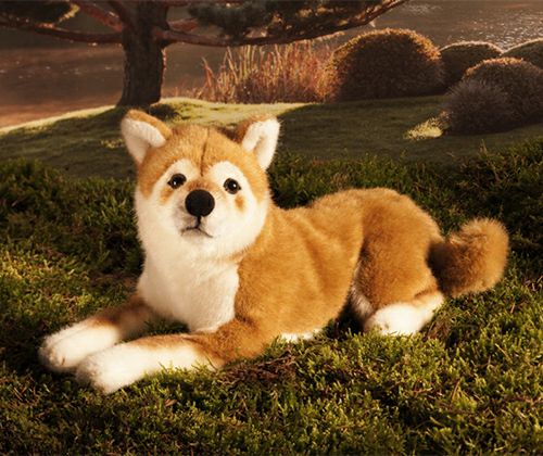 ケーセン Koesen ぬいぐるみ 柴犬 伏せ ソフト SHIBA-INU, LYING