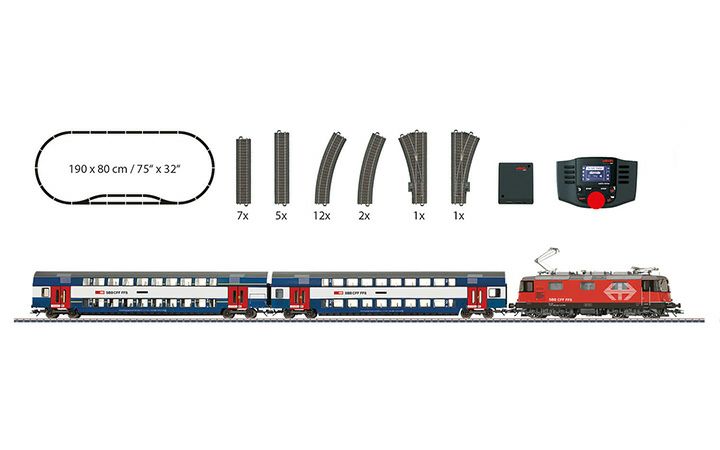 maerklin/メルクリン 29487 HOデジタルスターターセット スイス SBB Serie Re4/4 II