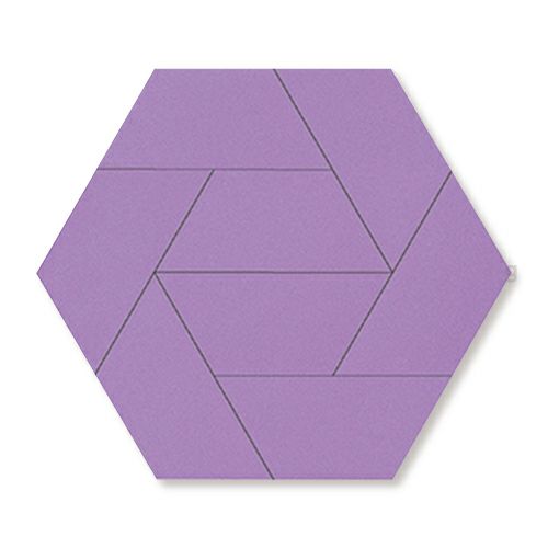 童具館 ケルンモザイク45六角GPW（等脚台形 紫明清色）