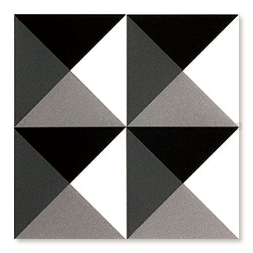 童具館 マグネットモザイク45四角CL1（直角二等辺三角形90 無彩色4色）