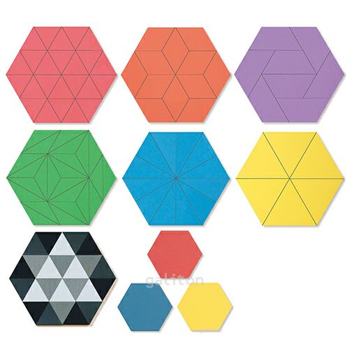 童具館 マグネットモザイク45六角セット