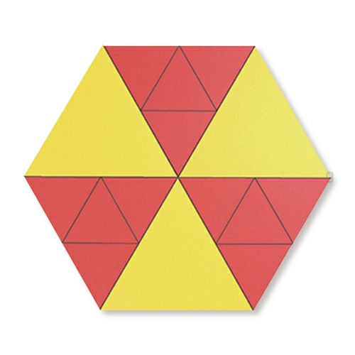 童具館 マグネットモザイク45六角mix・に