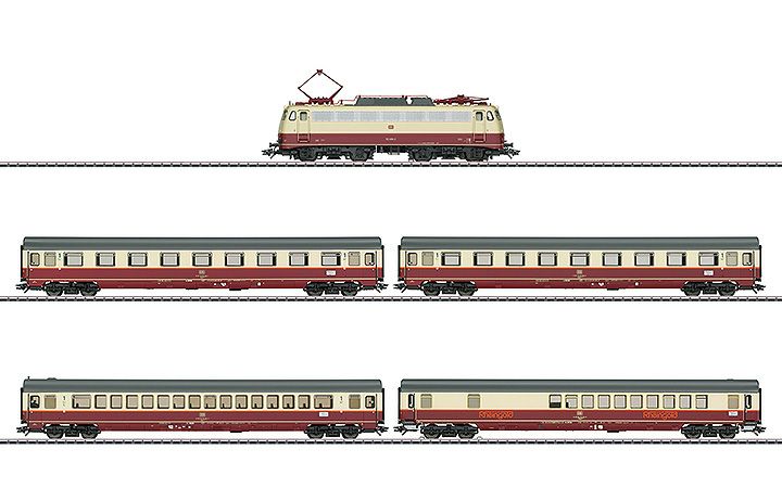 maerklin/メルクリン 26983 電気機関車セット DB BRE112 Rheingold-Flugelzug TEE