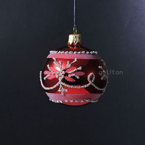 【xmas限定販売】 グラスクーゲル 赤/金1061