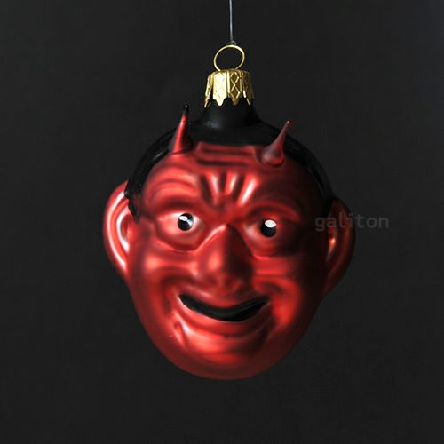 【xmas限定販売】 グラスオーナメント 従者クランプス 1066