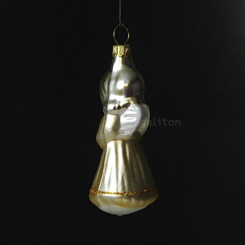 【xmas限定販売】 グラスオーナメント 天使とラッパ 30021