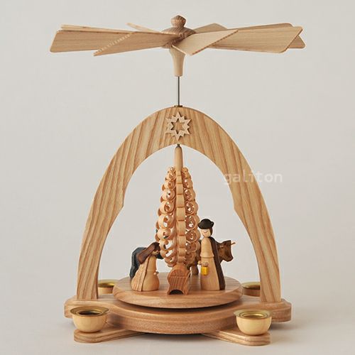 【xmas限定販売】 クリスマスピラミッド アルビンプライスラー Albin Preissler キリスト聖誕 ナチュラル 085505N