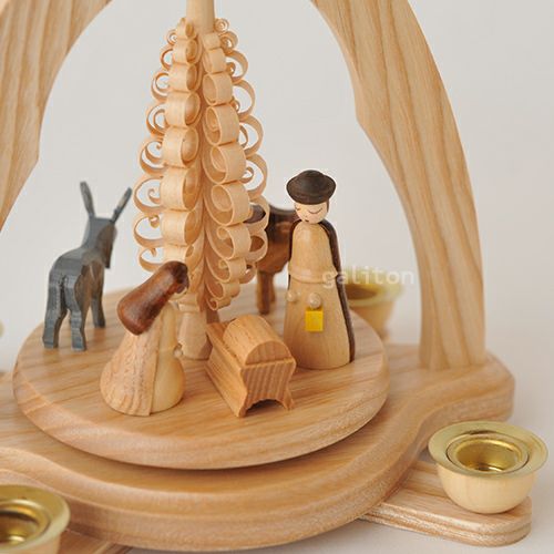 【xmas限定販売】 クリスマスピラミッド アルビンプライスラー Albin Preissler キリスト聖誕 ナチュラル 085505N