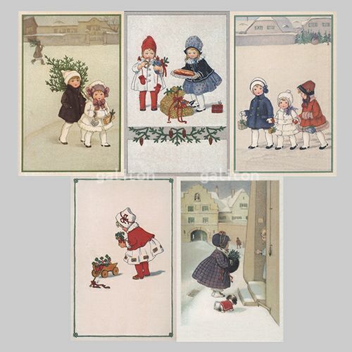 【xmas限定販売】 クリスマスポストカード5枚組L