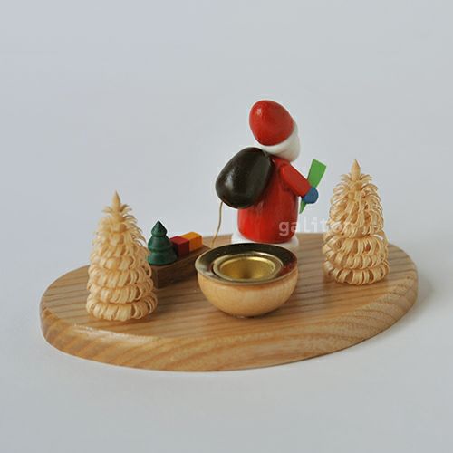 【xmas限定販売】 ろうそく立て サンタとそり 200050