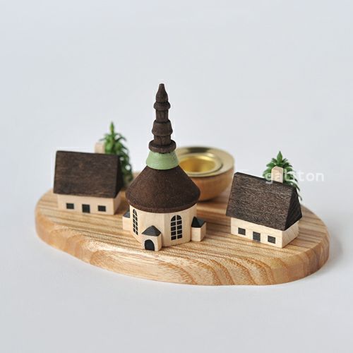 【xmas限定販売】 ろうそく立て ザイフェン教会 200052