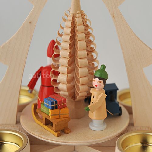 【xmas限定販売】 クリスマスピラミッド サンタとプレゼント085001NT