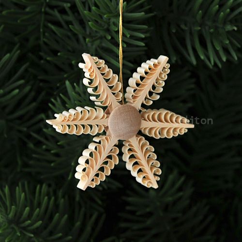 【xmas限定販売】《クリスマスオーナメント》 削り木の星K 199205