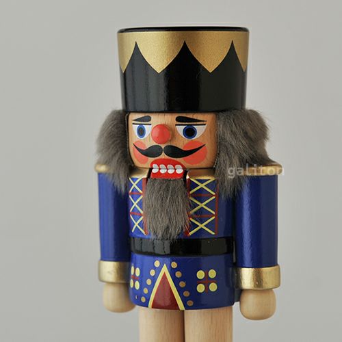 くるみ割り人形 LGL王様(小)青/ナチュラル