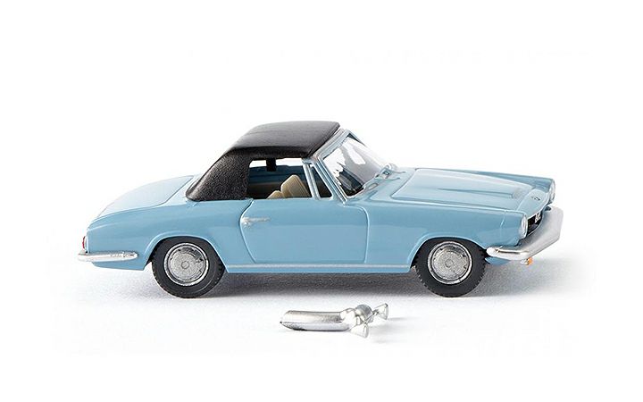 ヴィーキング Wiking 018749 BMW 1600 GT Cabriolet light blue
