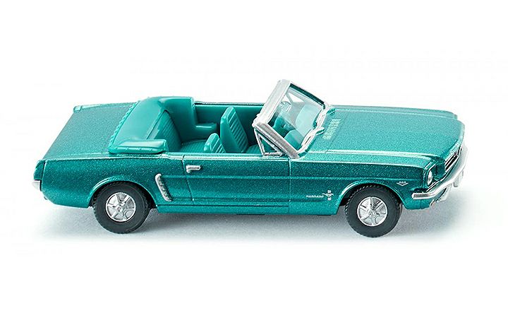 ヴィーキング Wiking 020547 Ford Mustang Cabrio - turquoise green metallic