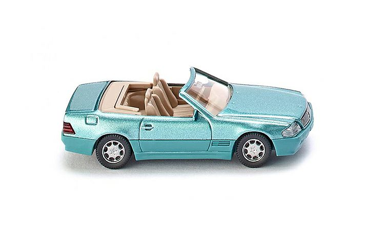 ヴィーキング Wiking 014203 MB 500 SL Cabriolet (top down) beryl blue metallic
