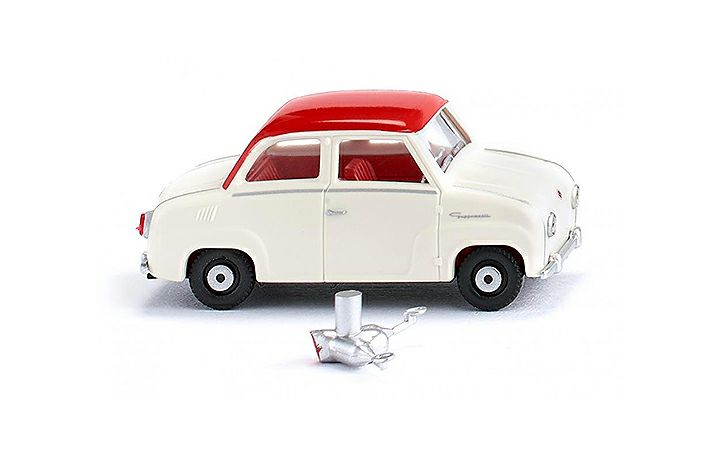 ヴィーキング Wiking 018403 Glas Goggomobol pearlwhite/red