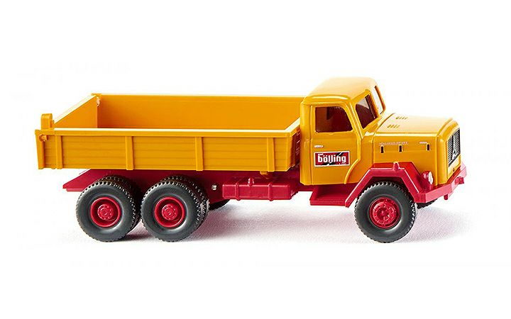 ヴィーキング Wiking 042404 Flatbed tipper (Magirus) Bolling