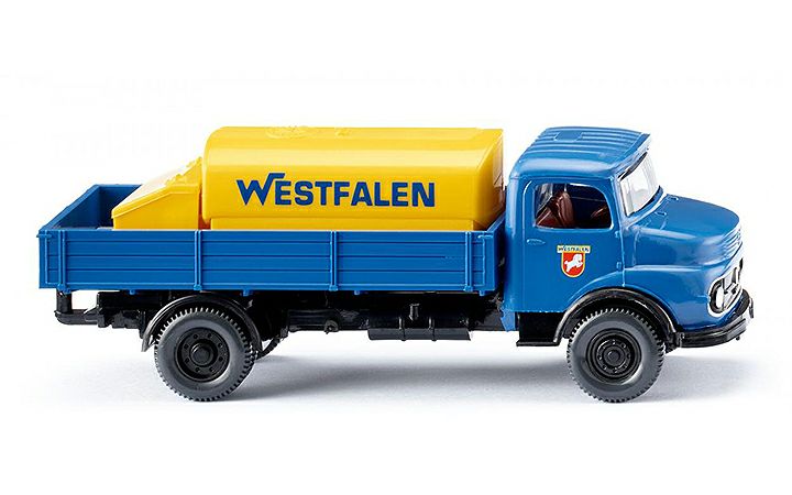 ヴィーキング Wiking 043801 Flatbed lorry with vehicle mountable tank (MB)