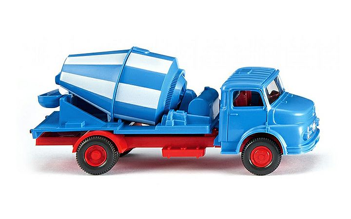 ヴィーキング Wiking 053202 Concrete mixer (MB short-bonnet) - blue/white
