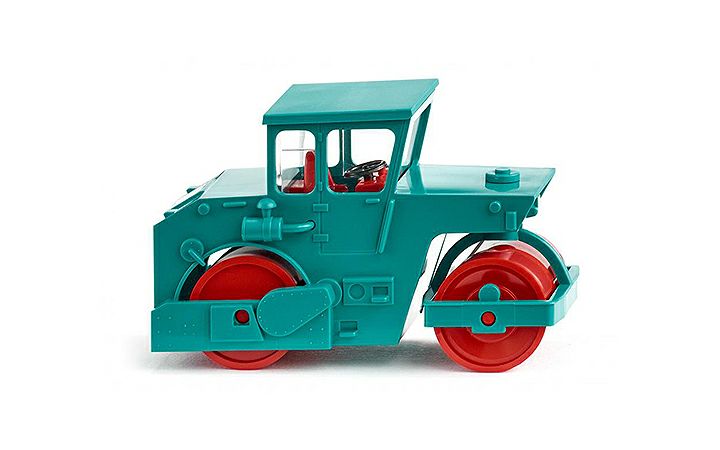 ヴィーキング Wiking 065005 road roller (ABG) - water blue