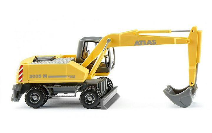 ヴィーキング Wiking 066103 Mobile excavator (Atlas 2205 M) - zinc yellow