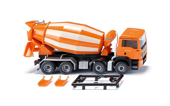 ヴィーキング Wiking 068148 Concrete mixer (MAN TGS Euro 6/Liebherr) - orange