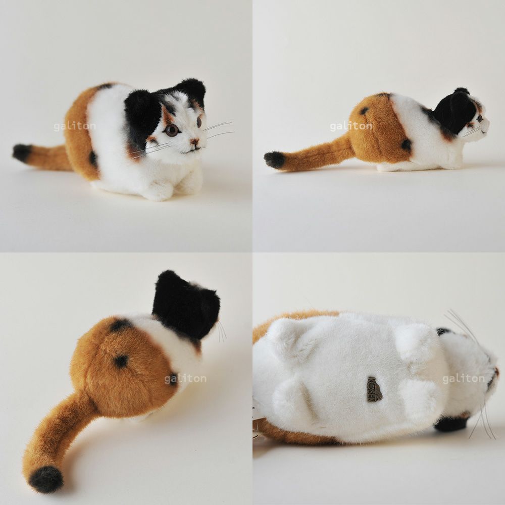 ケーセン Koesen ぬいぐるみ 猫 ミニ 三毛 Gluckskatze, mini