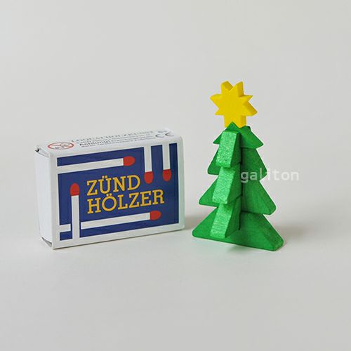 【xmas限定販売】 ロークワイ LOQUAI マッチ箱入 組立クリスマスツリー