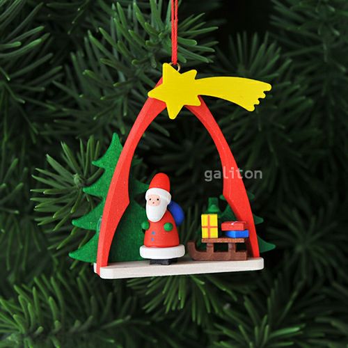 【xmas限定販売】《クリスマスオーナメント》 クリスティアンウルブリヒト Christian Ulbricht 赤いアーチとサンタ