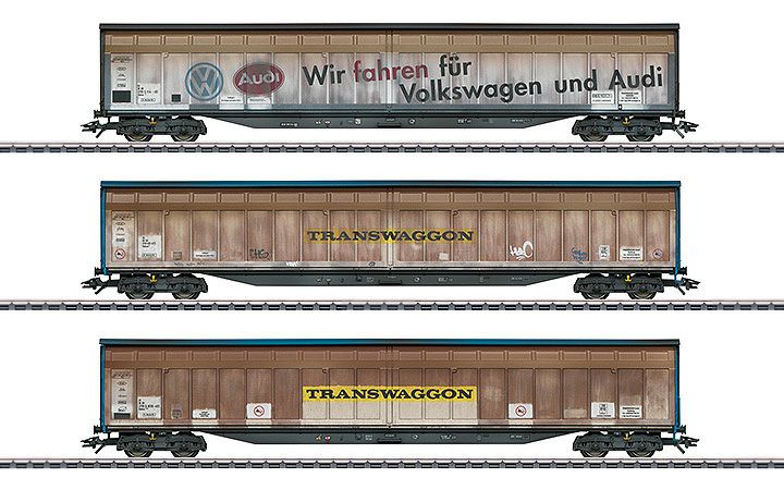 maerklin/メルクリン 48063 スライディングウォールボックス貨車3両セットDBAG