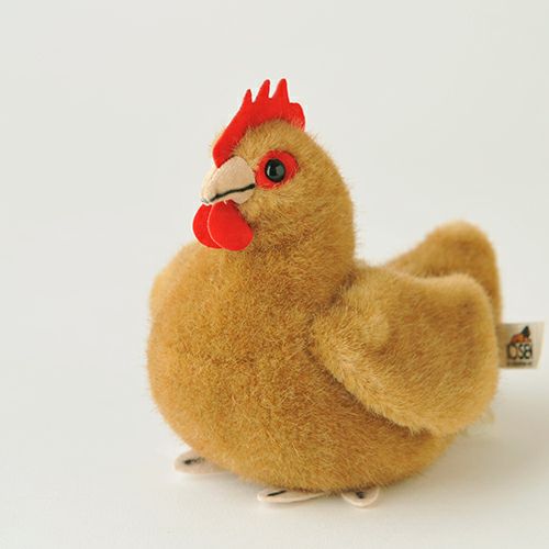 ケーセン Koesen ぬいぐるみ めんどり（小）赤茶