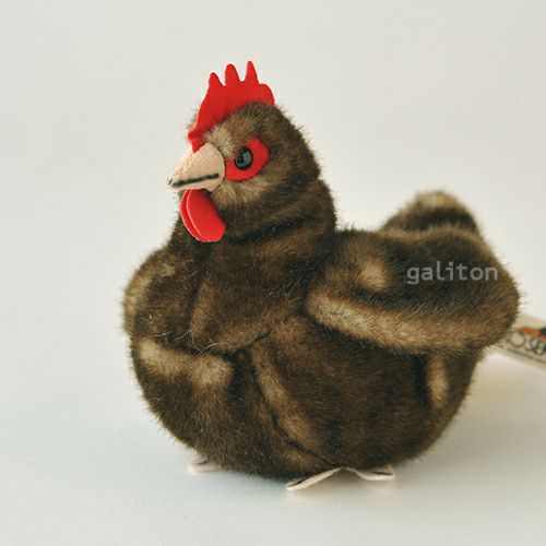 ケーセン Koesen ぬいぐるみ めんどり（小）茶