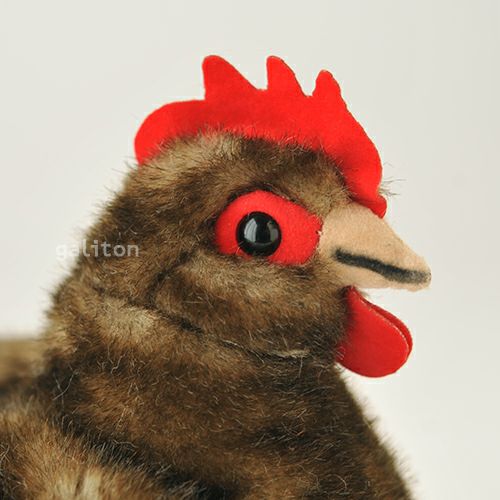 ケーセン Koesen ぬいぐるみ めんどり（小）茶