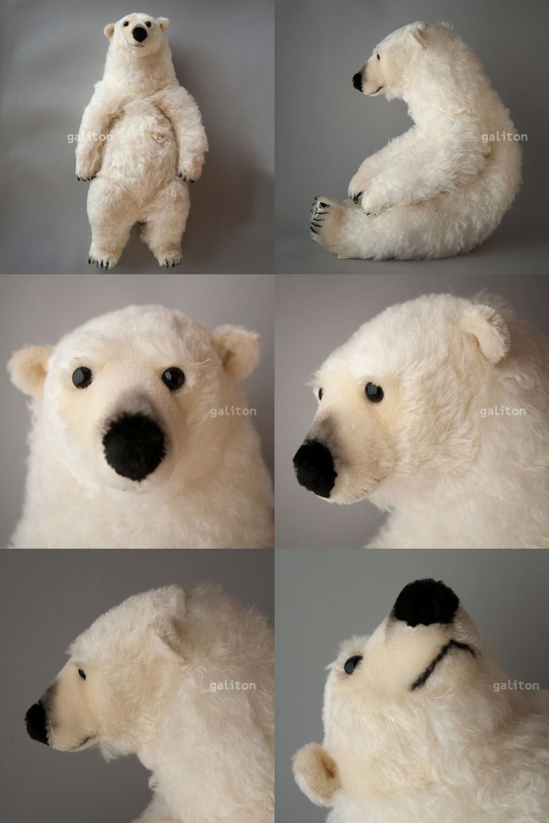 ケーセン Koesen ぬいぐるみ 限定版モヘアホワイトベア（特大）