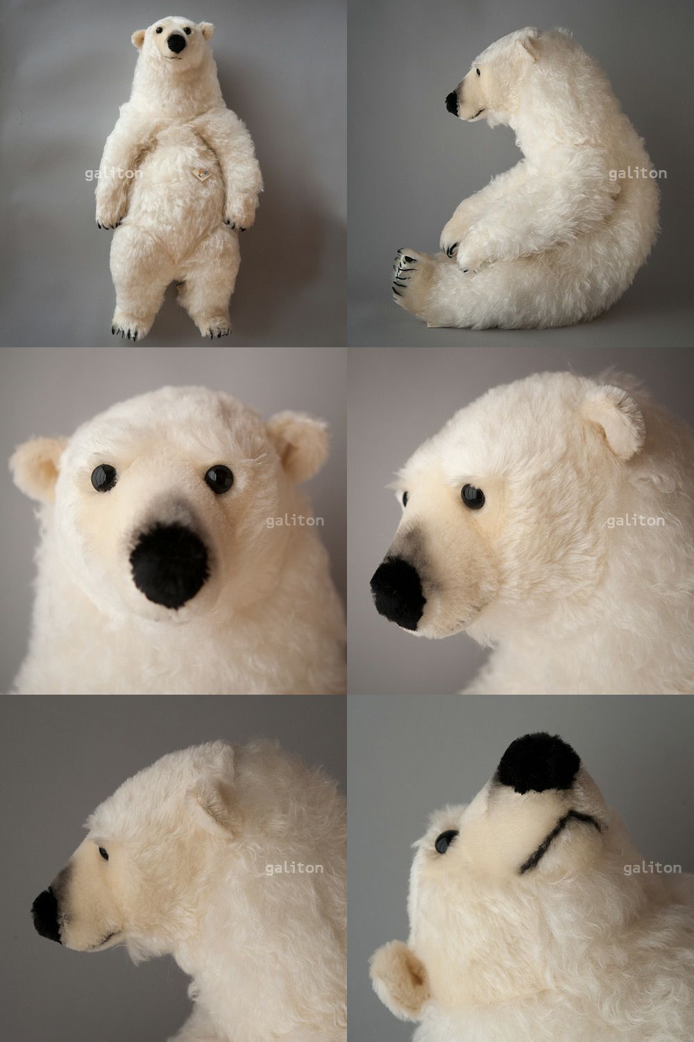 ケーセン Koesen ぬいぐるみ 限定版モヘアホワイトベア（特大）