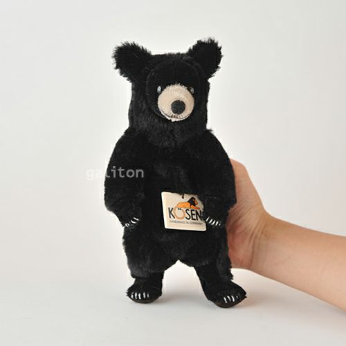 ケーセン Koesen ぬいぐるみ 限定版モヘアブラックベア（ミニ）