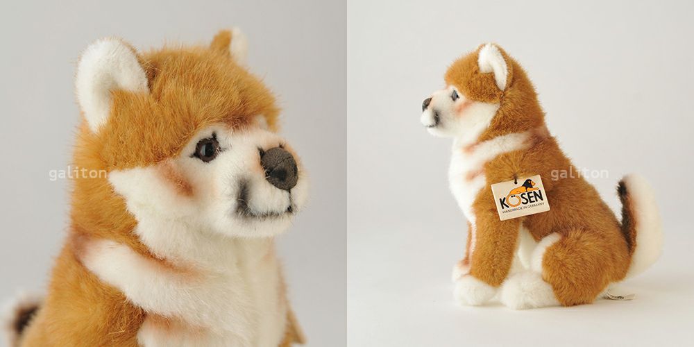 ケーセン Koesen ぬいぐるみ 柴犬の子 座り
