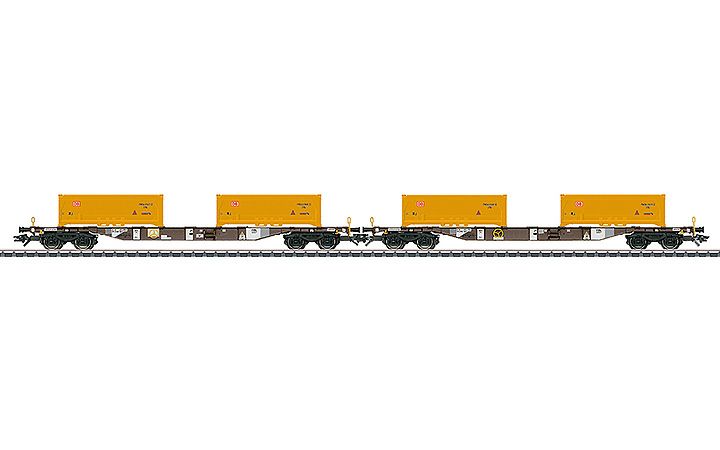 maerklin/メルクリン 47131 コンテナトランスポート貨車2両セット Erdaushub Stuttgart 21
