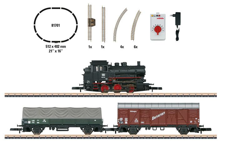 maerklin/メルクリン 81701 Zゲージスターターセット 蒸気機関車 DB BR89
