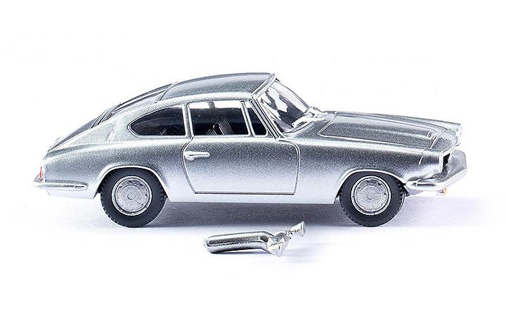 ヴィーキング Wiking 018702 BMW 1600 GT Coupe - silver metallic